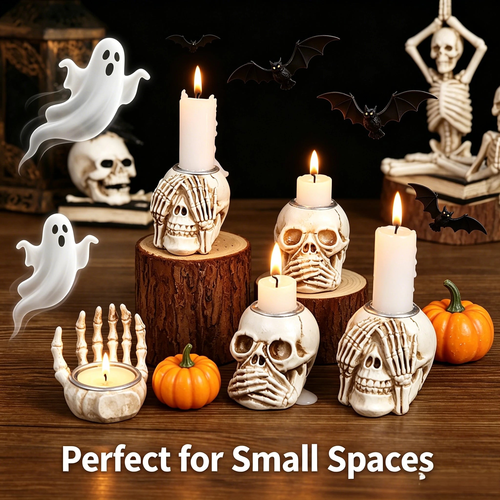 Skull Candleholder