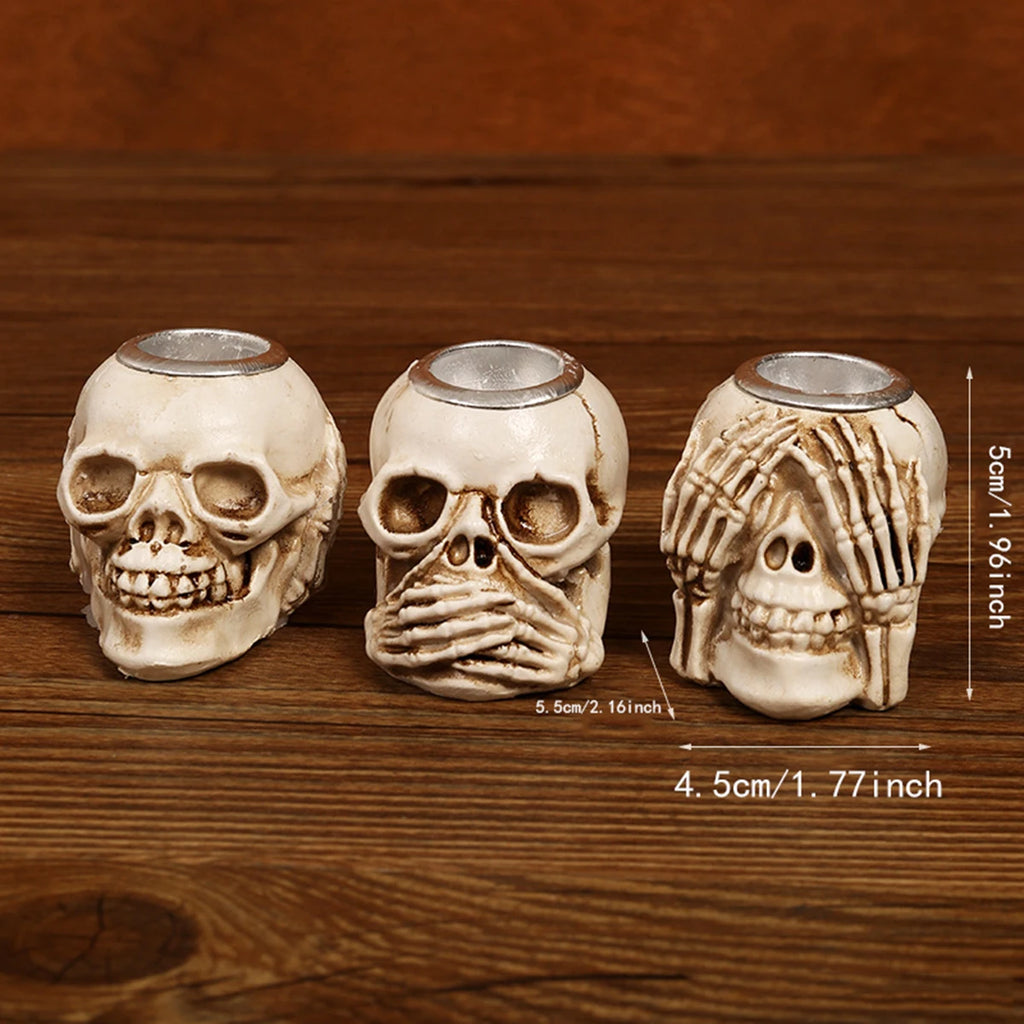 Skull Candleholder