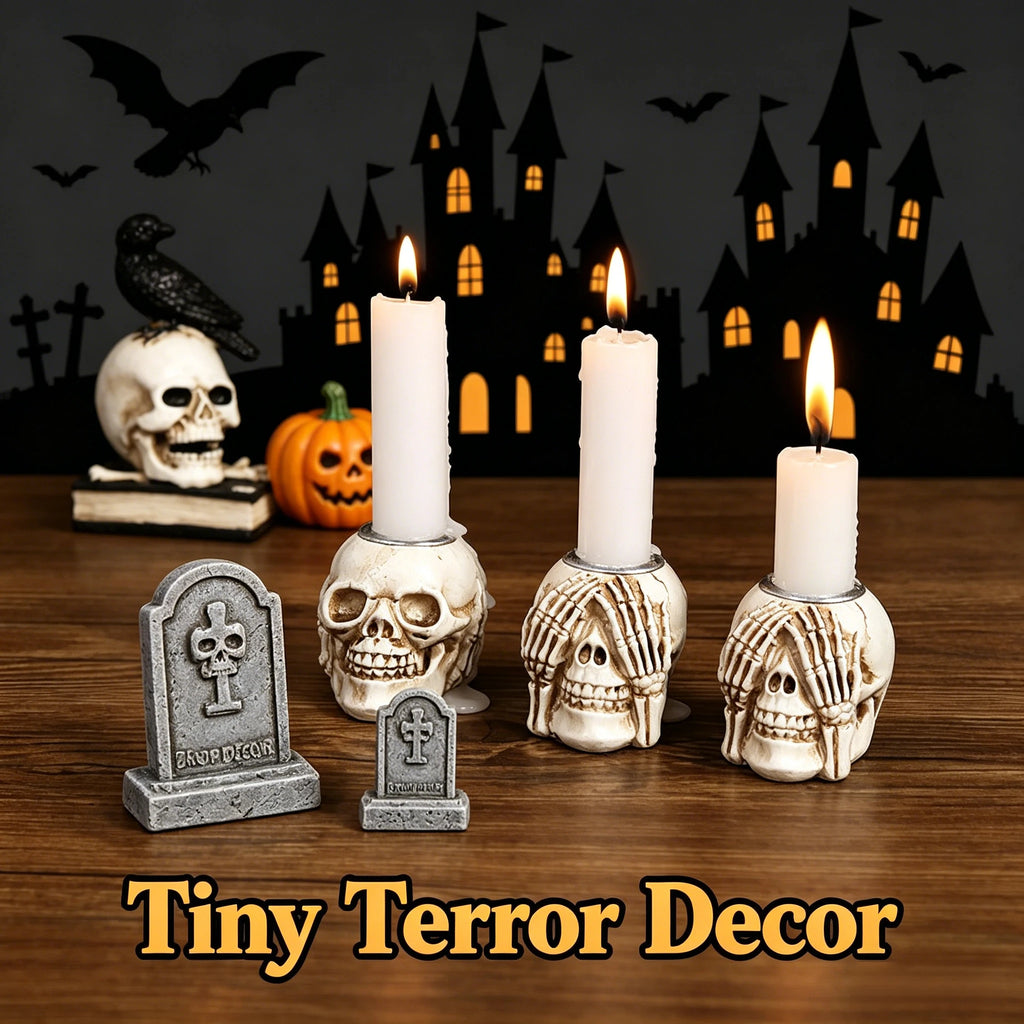 Skull Candleholder