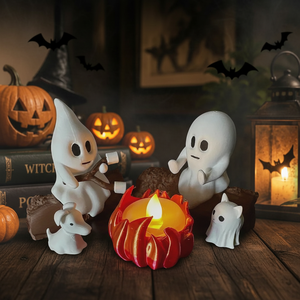 Ghost Campfire Set Halloween